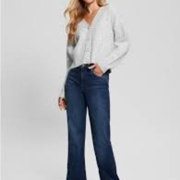 GUESS Women's Riley Sequined Cardigan Size XS - Picture 4 of 5